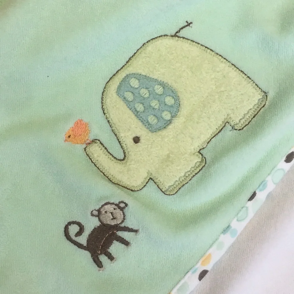 First Moments French Terry Hooded Bath Towels